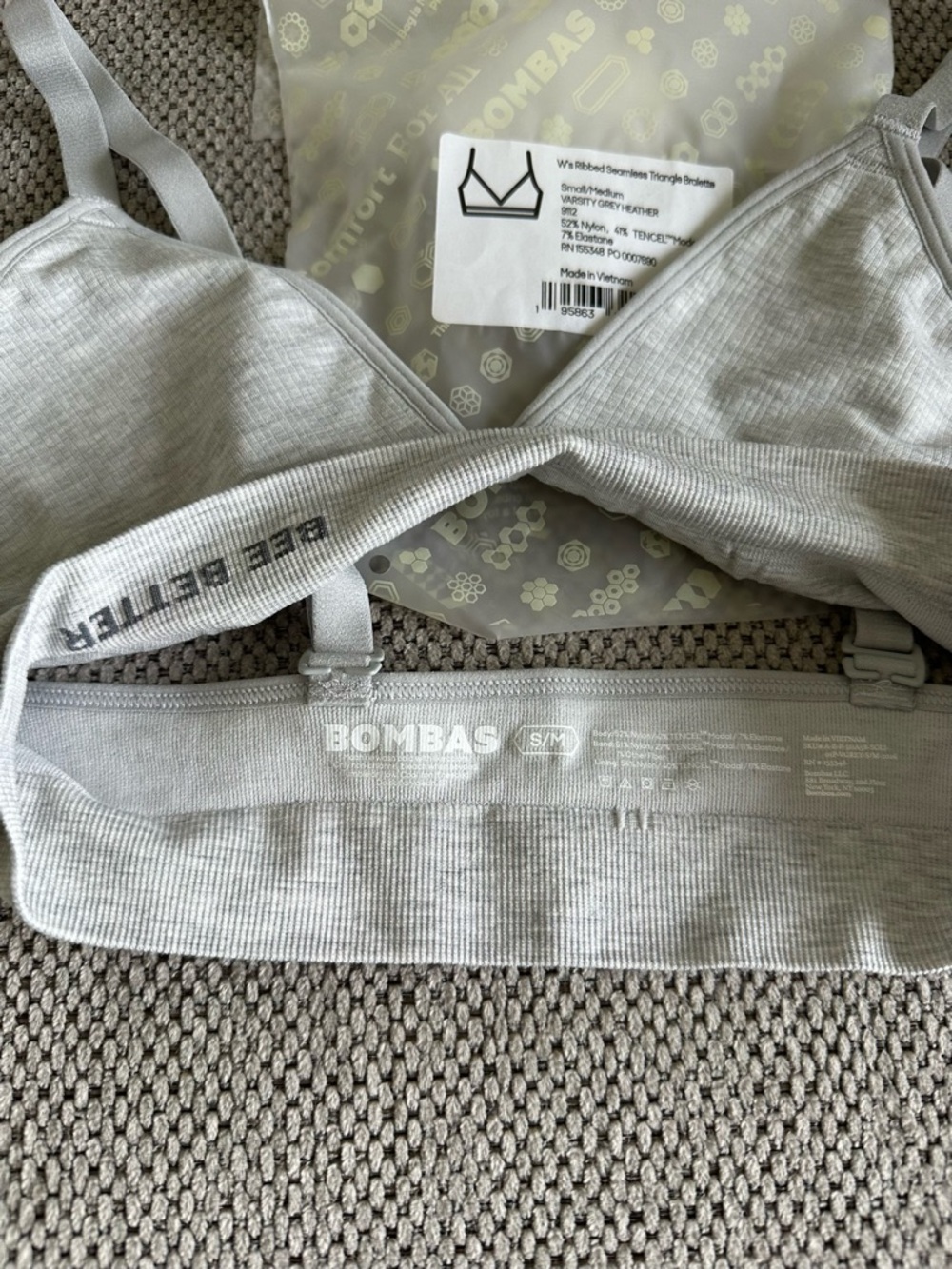 Bombas Ribbed Seamless Bra - Picture 3 of 3